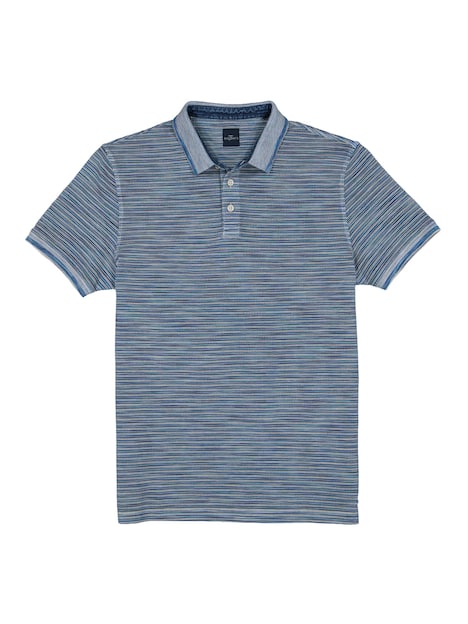 Herren Polo-Shirt meliert , Grau