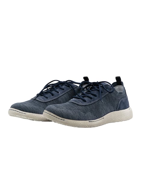 engbers Herren Sneaker aus Strick-Mesh Material , Saphirblau