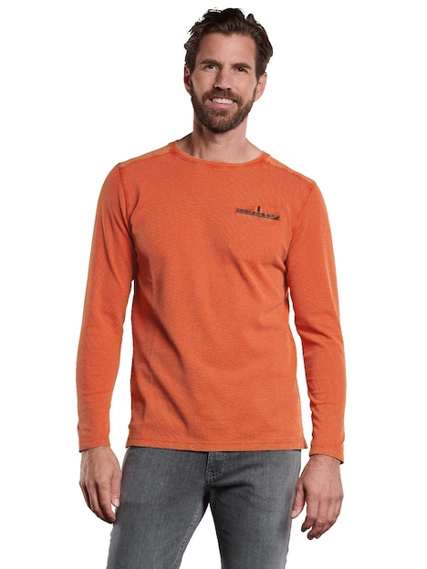 Langarm-Shirt strukturiert