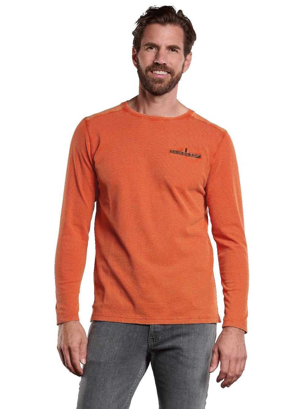 Langarm-Shirt strukturiert