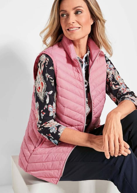 Weste Damen mit Stehkragen und leichter Steppung