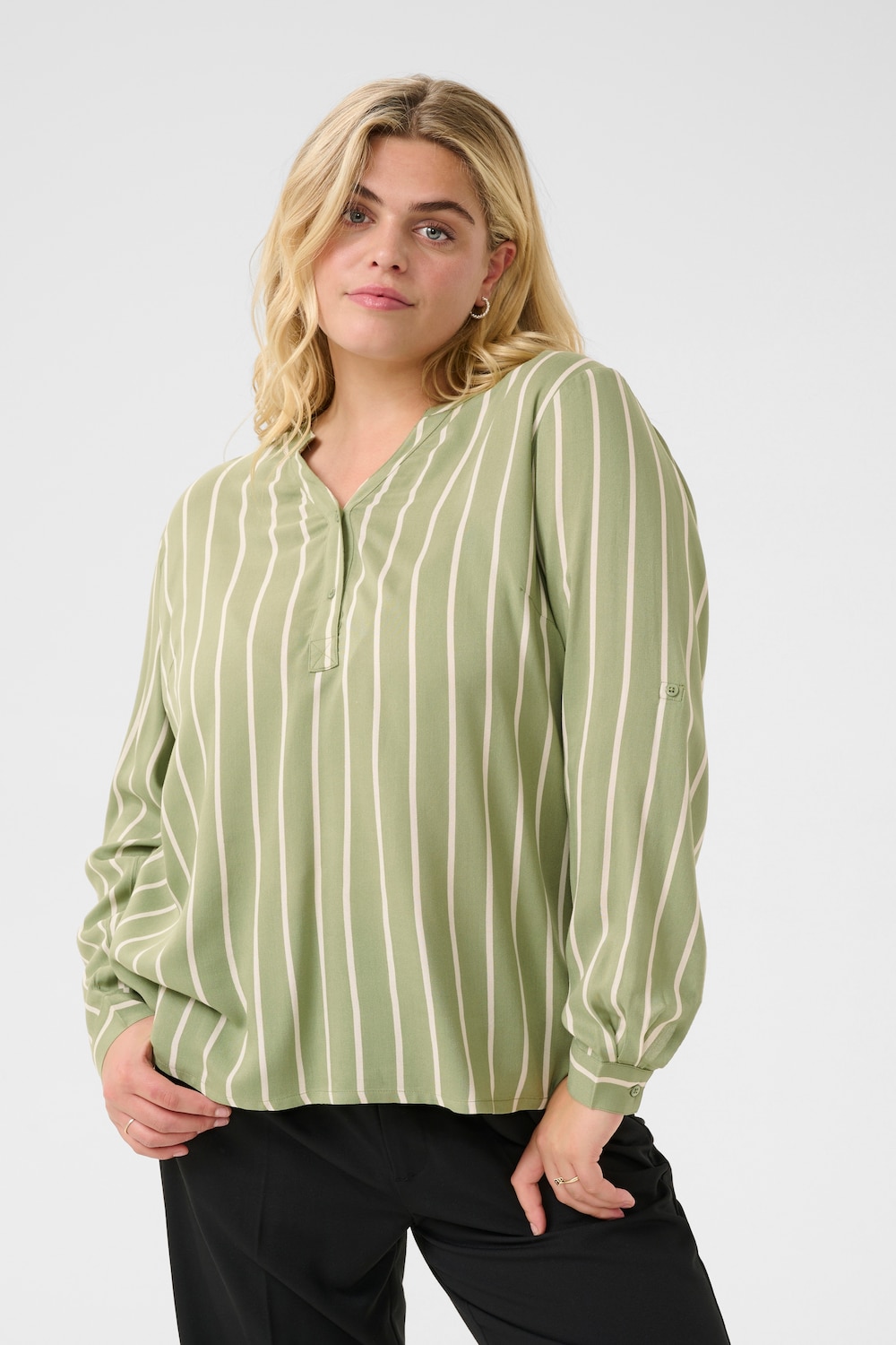 Langarm-Bluse Regular fit