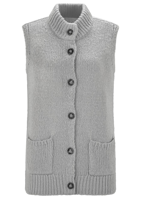 Gebreid vest met knoopsluiting