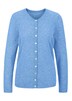 Kaschmirstrickjacke mit Rundhalsausschnitt