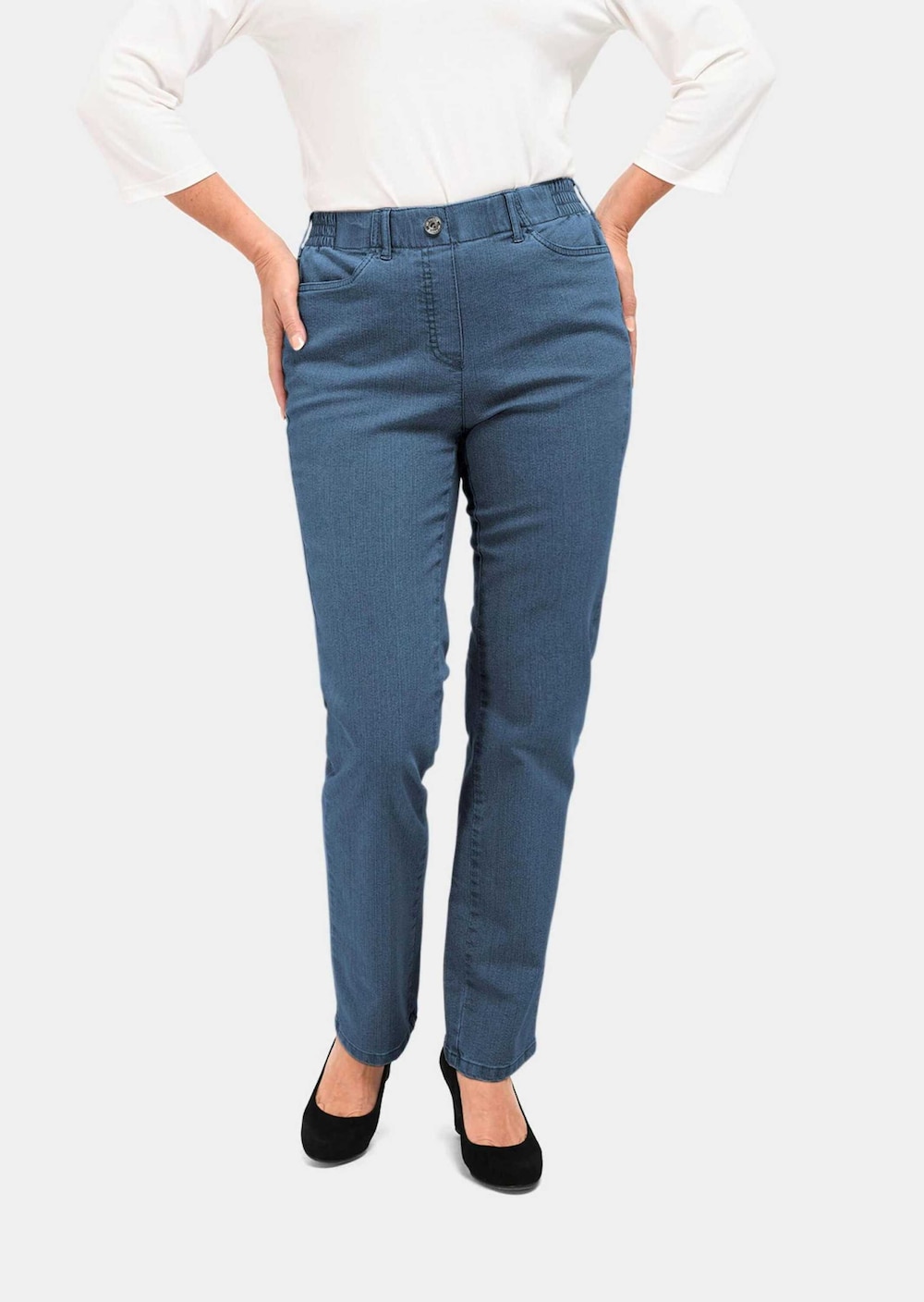 Bequeme Jeansschlupfhose mit Dehnbund