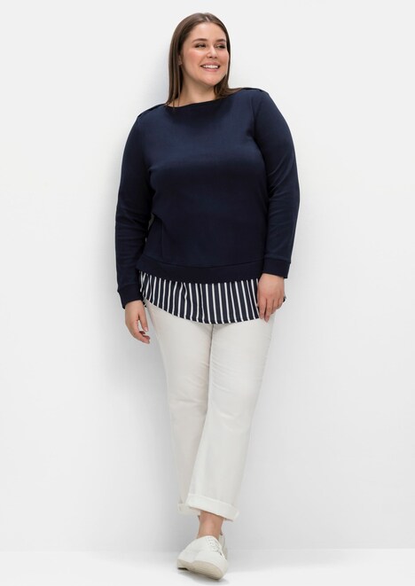 2-in-1-Shirt Langarm Uni