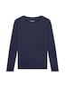 Schiesser Damen Pyjamaoberteil Mix Relax deepblue