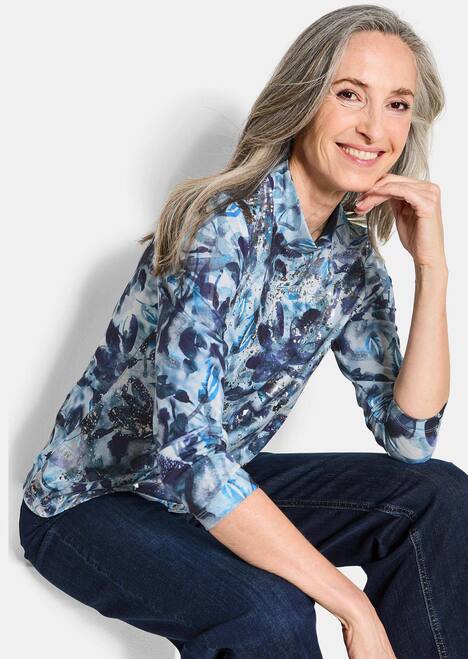 Langarm Jersey-Shirt mit Allover-Druck