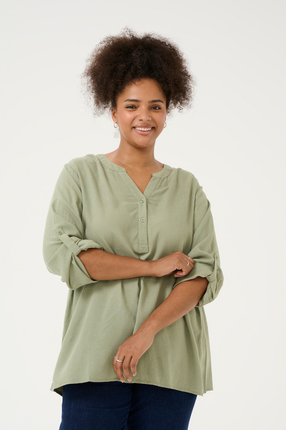 Langarm-Bluse Loose fit