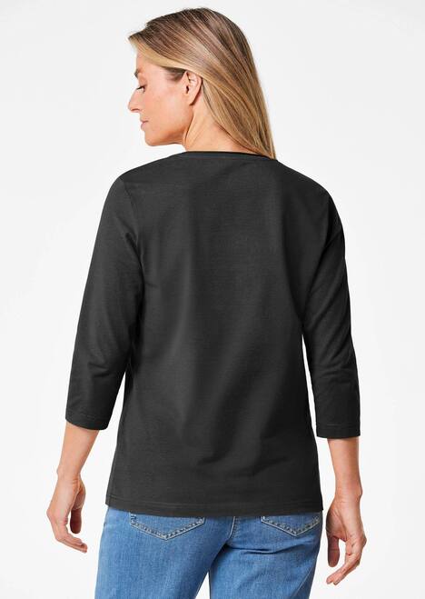 Shirt mit V-Ausschnitt