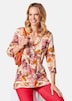 Figurschmeichelndes Drucktunika-Shirt