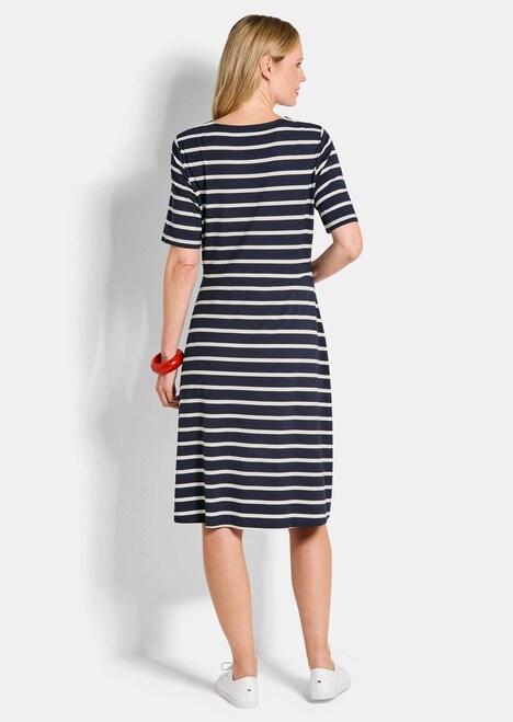 Viskosekleid im Streifen-Look