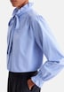 Damen Ausgestellte Bluse - Gestreift