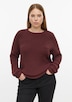 Pullover mit Rippstruktur und Rollkanten