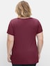 T-Shirt Kurzarm Uni Ohne Kragen