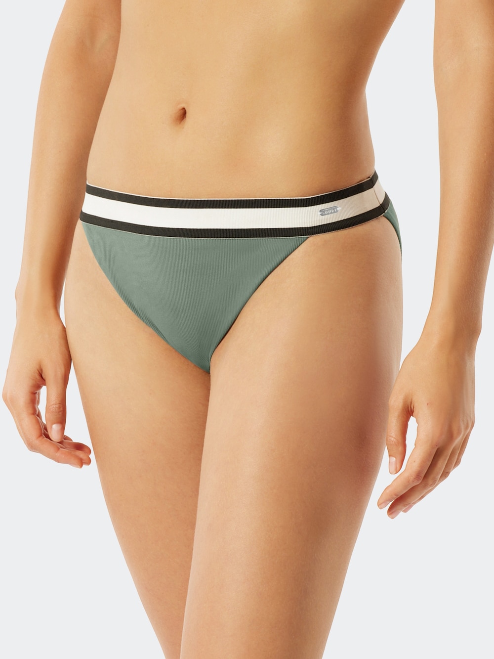Schiesser Damen Bikini-Hose Aqua Californian Dream - khaki