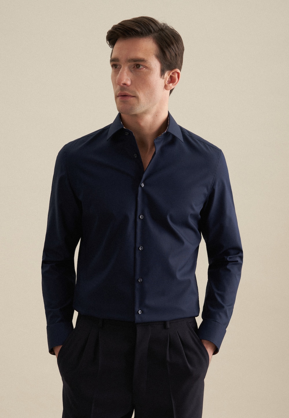 Herren Business Hemd - Uni