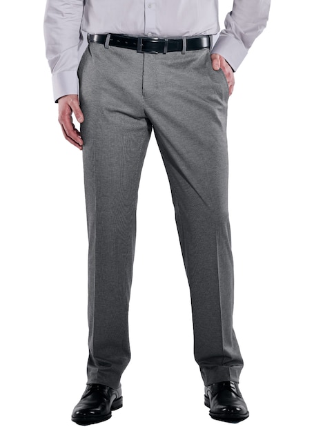 Herren Anzug-Hose slim fit , Grau
