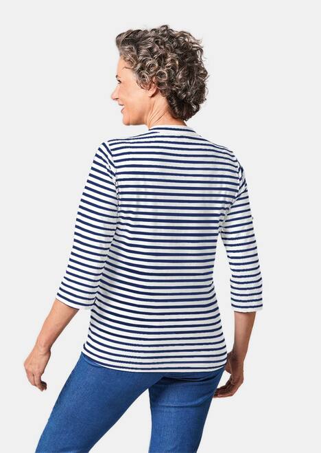 Sportives Ringelshirt in Longform