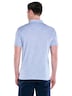 Herren Polo-Shirt meliert , Hellblau