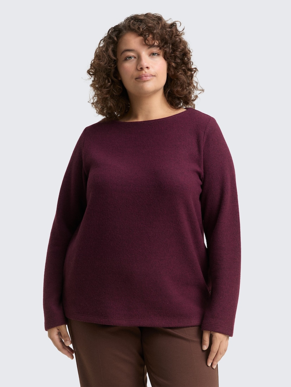Tom Tailor Women PLUS Strick & Sweatshirts Plus Size - Sweatshirt mit Knopfdetails