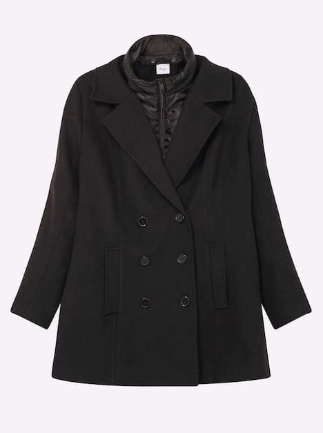 Jacke Langarm Uni Reverskragen