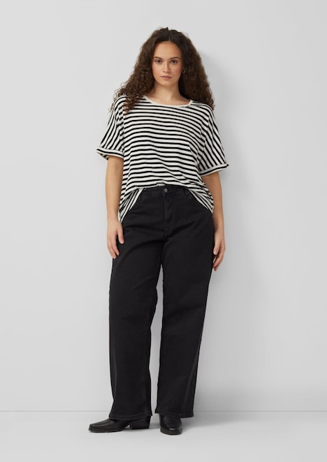 T-Shirt mit Fledermausärmeln im Loose Fit