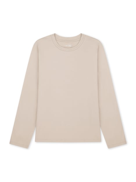 Schiesser Damen Pyjamaoberteil Mix Relax brighttaupe