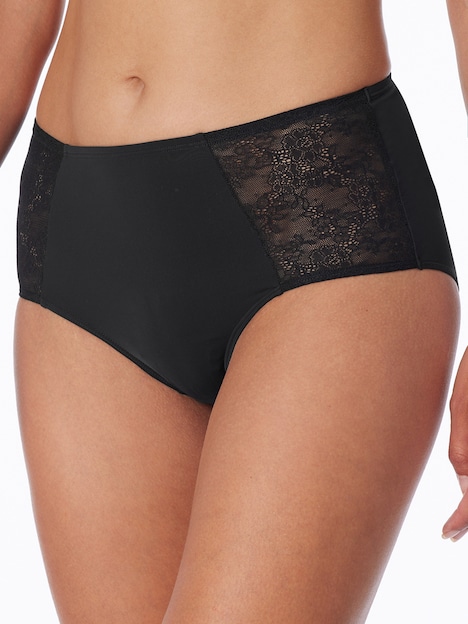 Schiesser Damen Midislip 2-Pack Air Spitze - weiss
