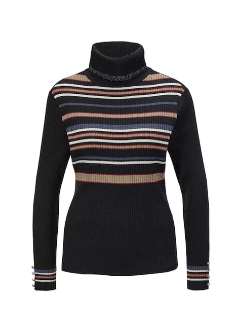 Figurschmeichelnder Rollkragenpullover