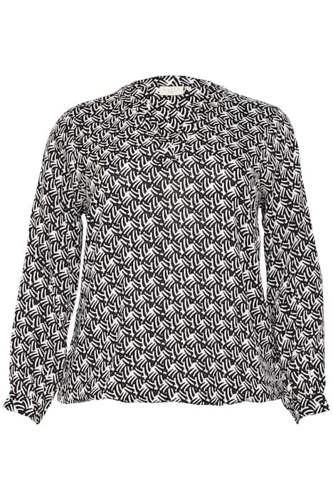 Langarm-Bluse Regular fit