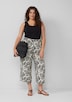 Culotte aus Viskosemix mit All-over-Print