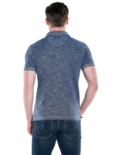 engbers Herren Poloshirt , Mittelblau