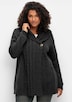 Cardigan Langarm Uni Mit Kapuze