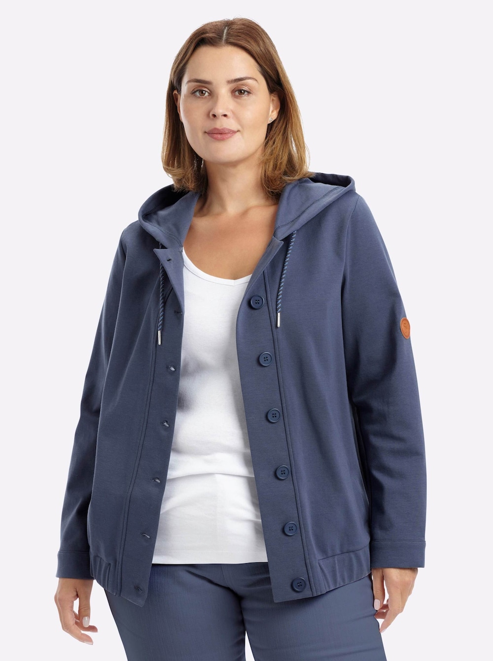 Blouson Langarm Mit Kapuze