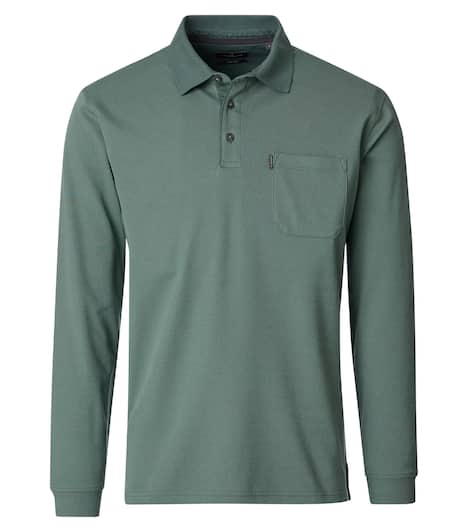Polo-Shirt Langarm gestreift