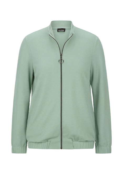 Jerseyjacke mit Ottomanstruktur