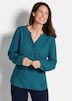 Elegante Viskosebluse mit V-Ausschnitt