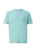T-Shirt mit Garment Dye und Henley-Ausschnitt