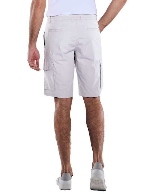 Herren Cargo-Bermuda regular , Kieselgrau