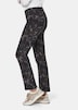 GOLDNER Broek met print Gedessineerde broek met uniek bloemenpatroon