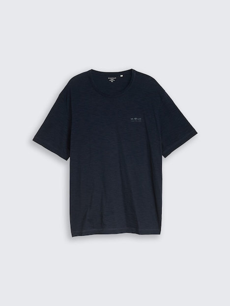 T-Shirt in Melange-Optik