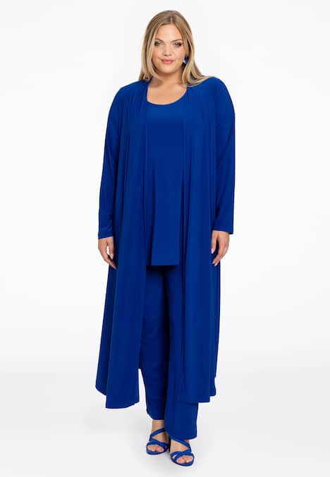 Strickjacke mit drapierter Front