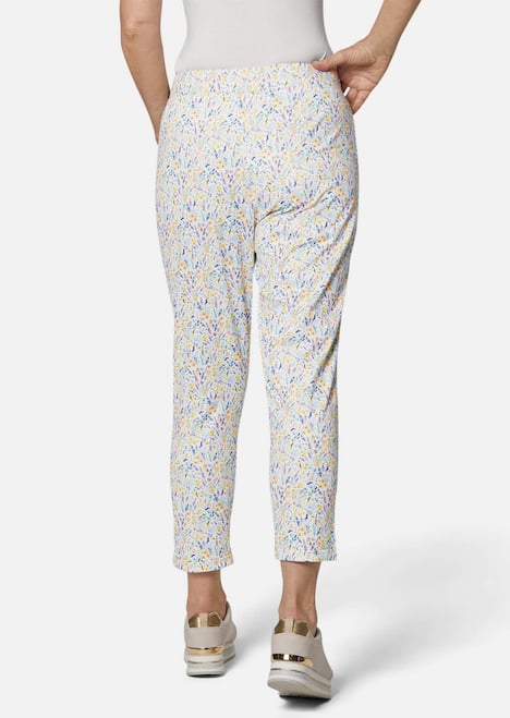 GOLDNER Broek met print Gedessineerde broek