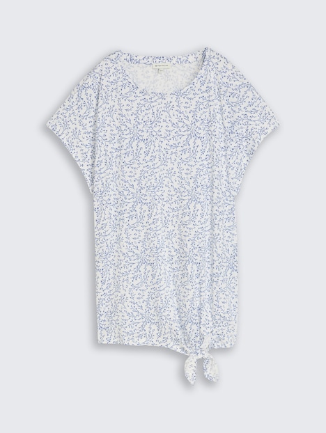 T-Shirt mit Knotendetail