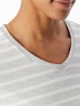 Schiesser Damen Pyjama Casual Essentials - silbergrau-mel.