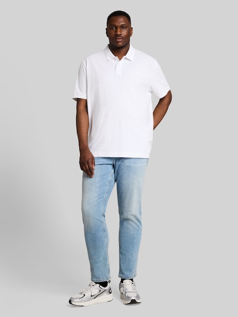 Piqué Poloshirt mit Logo-Stickerei