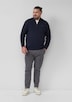 Pullover aus Strukturstrick mit Troyer-Kragen