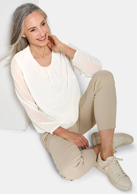 Elegante Bluse aus Chiffon