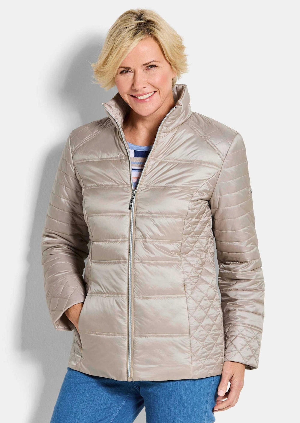 Übergangsjacke mit Muster-Mix